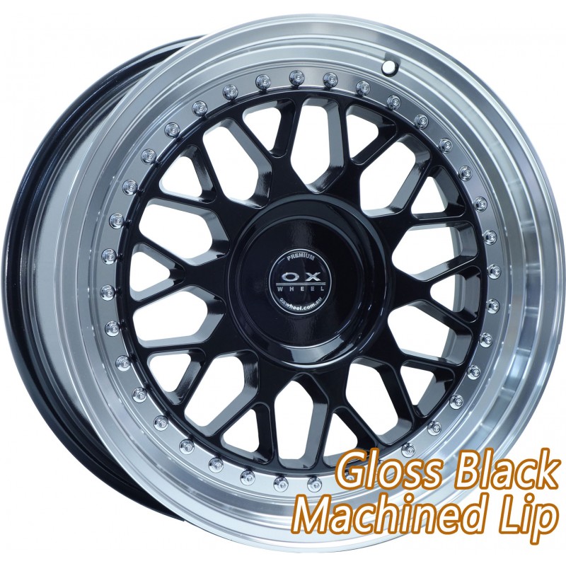 Tyres Discount Brisbane | Wheel OX3001a Black Machine Lip 01