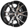 Tyres Discount Brisbane | KT-6 GLOSS BLACK MACHINED