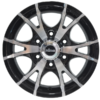 Tyres Discount Brisbane | KT-6 GLOSS BLACK MACHINED