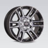 Tyres Discount Brisbane | Outlaw | Machined | Piano Black | Speedy Wheels