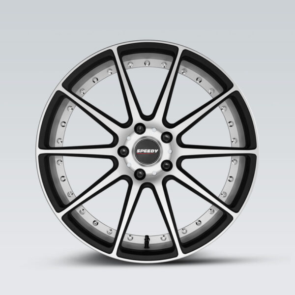 Tyres Discount Brisbane | Track | Black Suede | Satin Machined | Speedy Wheels