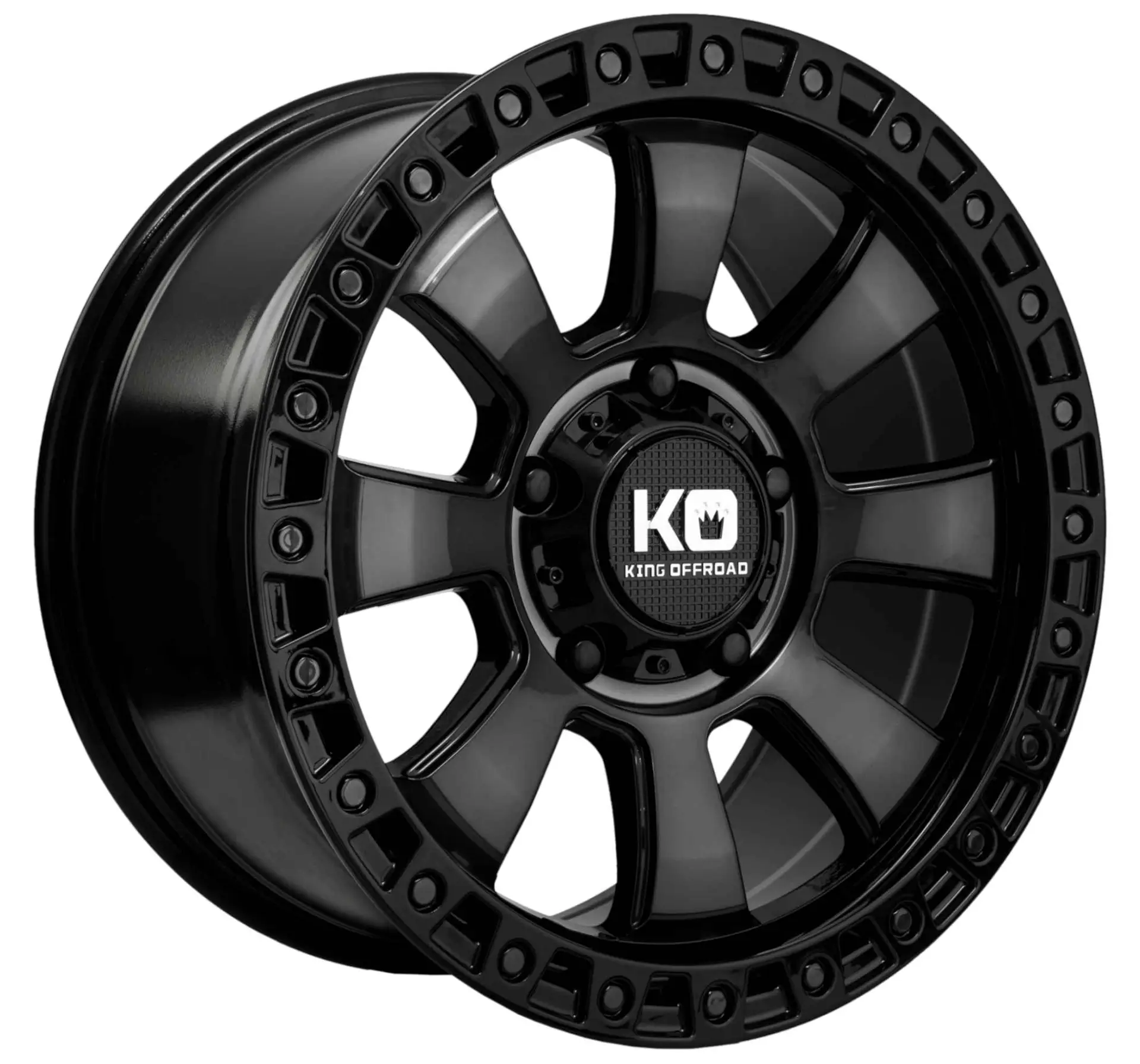 King Wheels ARMOR Gloss Black Black Tint alloy wheel | Discount Tyres Brisbane