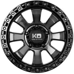 King Wheels ARMOR Gloss Black Black Tint alloy wheel | Discount Tyres Brisbane