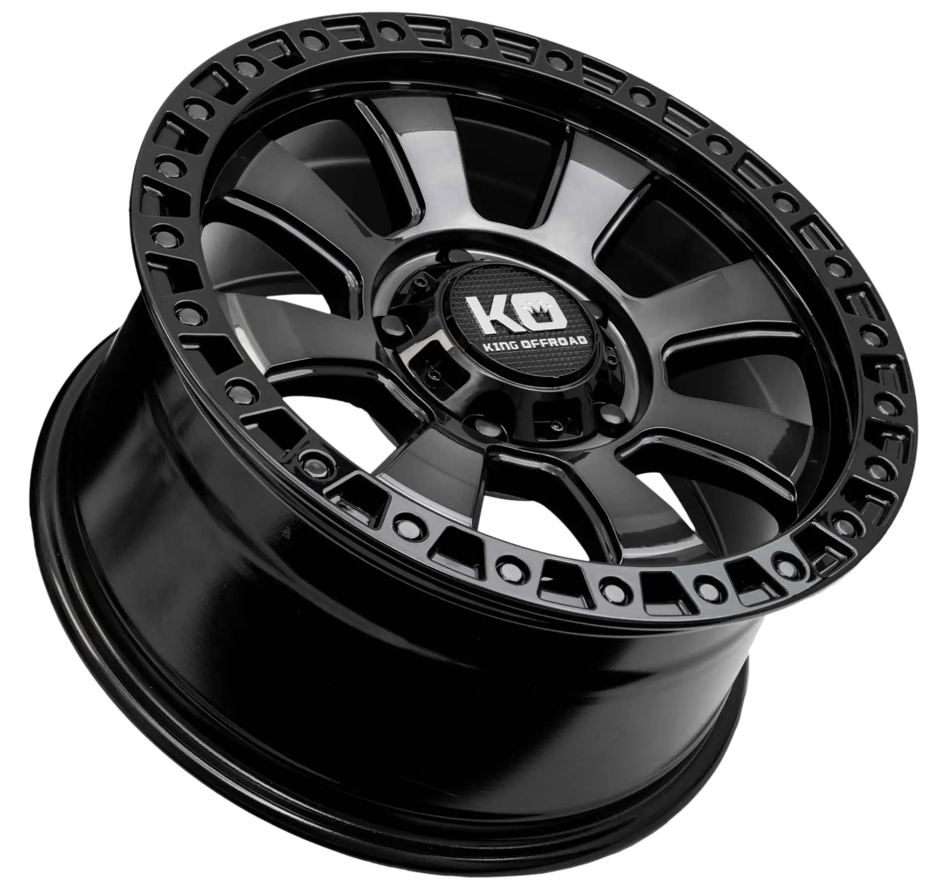 King Wheels ARMOR Gloss Black Black Tint alloy wheel | Discount Tyres Brisbane