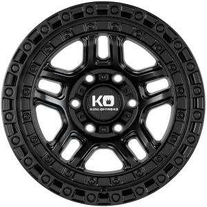 King Wheels BARRETT Satin Black alloy wheel | Discount Tyres Brisbane