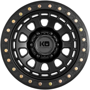 King Wheels COMP-D Satin Black 17x9 alloy wheel | Discount Tyres Brisbane
