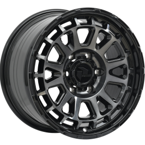 PDW BRUTAL Black Tint Gloss Black 4x4 alloy wheel