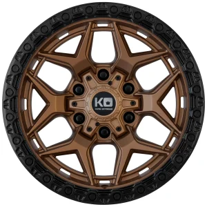King Wheels GROWLER Satin Bronze alloy wheel with Black Bead Ring | Discount Tyres Brisbane
