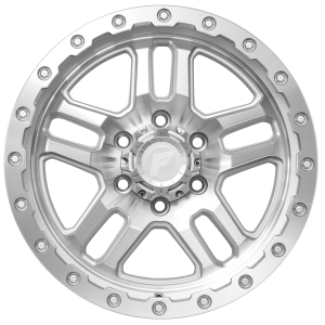 PDW HOSTILE Silver Machined 4x4 alloy wheel