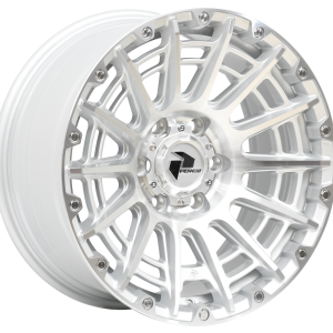 PDW SAVAGE Silver Machined 4x4 alloy wheel