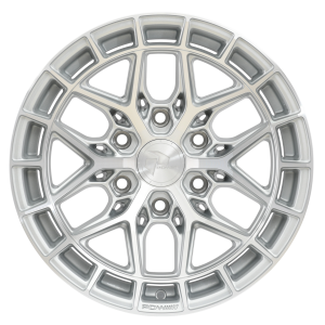 PDW TREMOR Silver Machined 4x4 alloy wheel