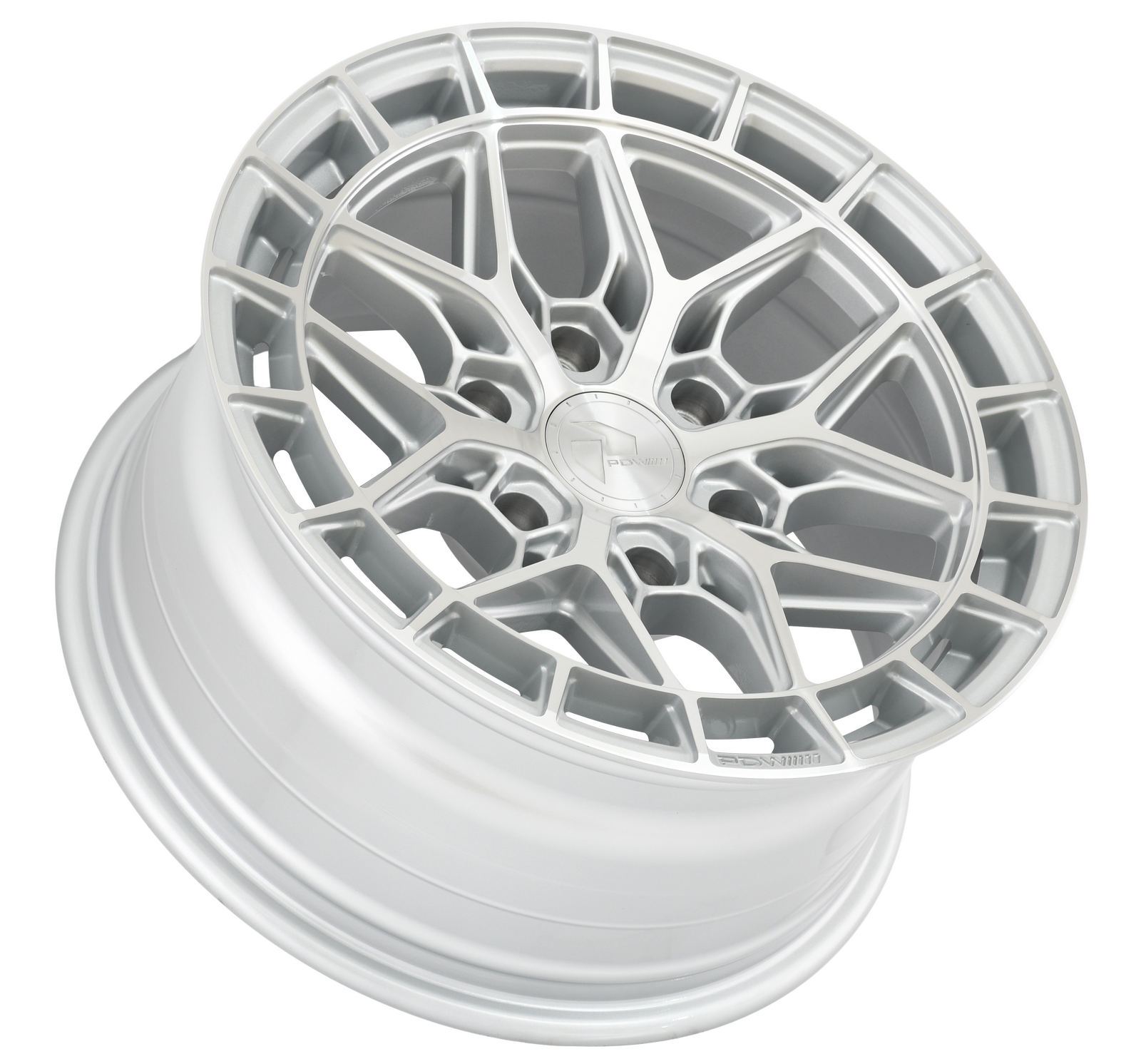 PDW TREMOR Silver Machined 4x4 alloy wheel