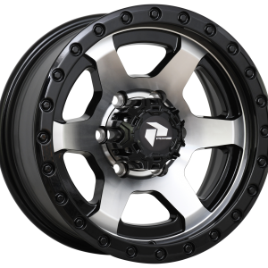 PDW TRW Shock Black Machined 16x7.5 alloy wheel