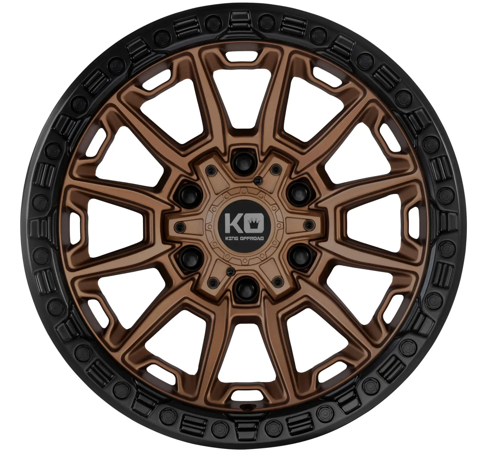 King Wheels WARRIOR Satin Bronze alloy wheel with Black Bead Ring | Discount Tyres Brisbane