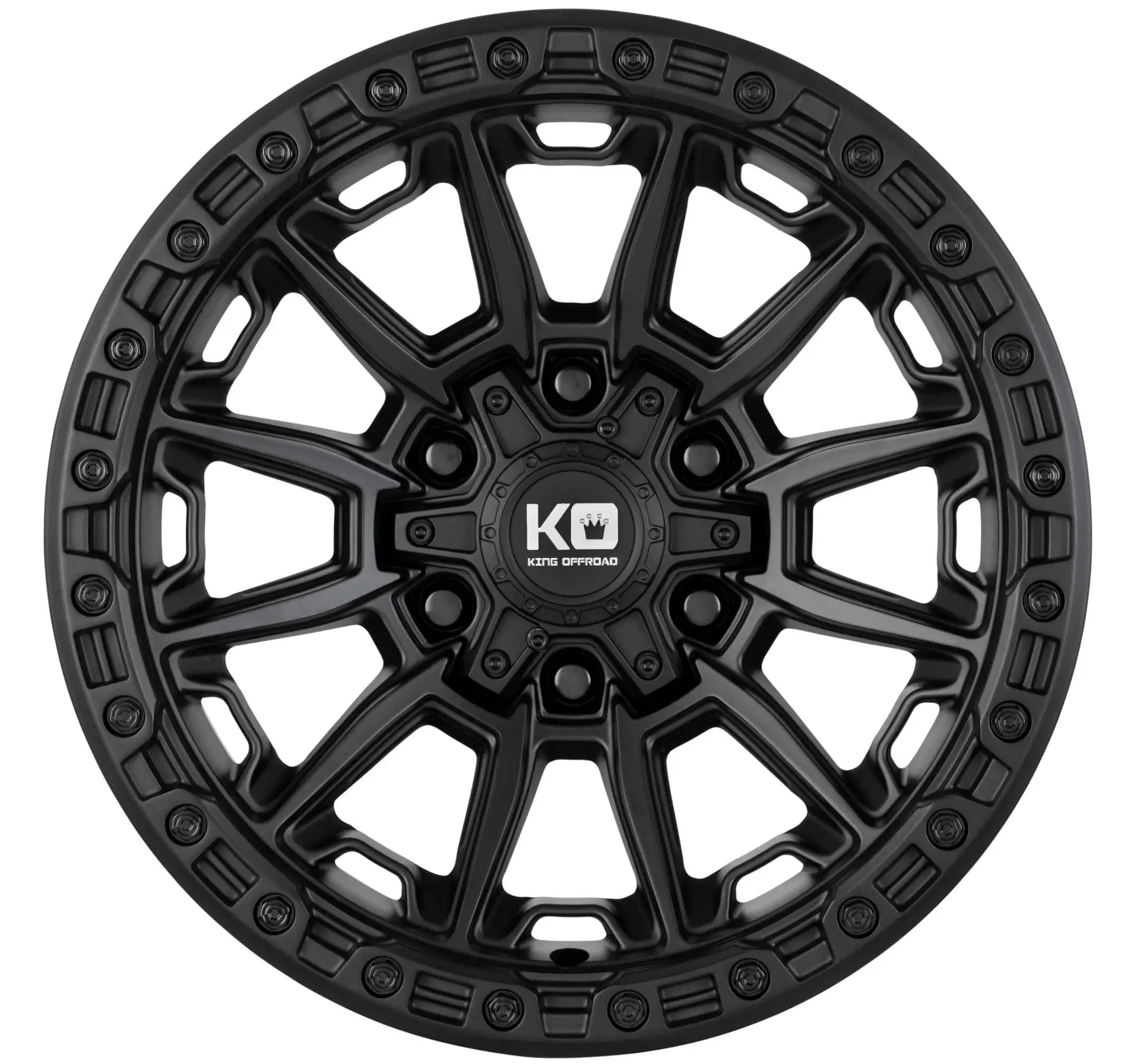 King Wheels WARRIOR Satin Black alloy wheel | Discount Tyres Brisbane