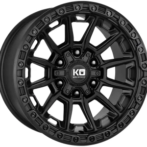 King Wheels WARRIOR Satin Black alloy wheel | Discount Tyres Brisbane