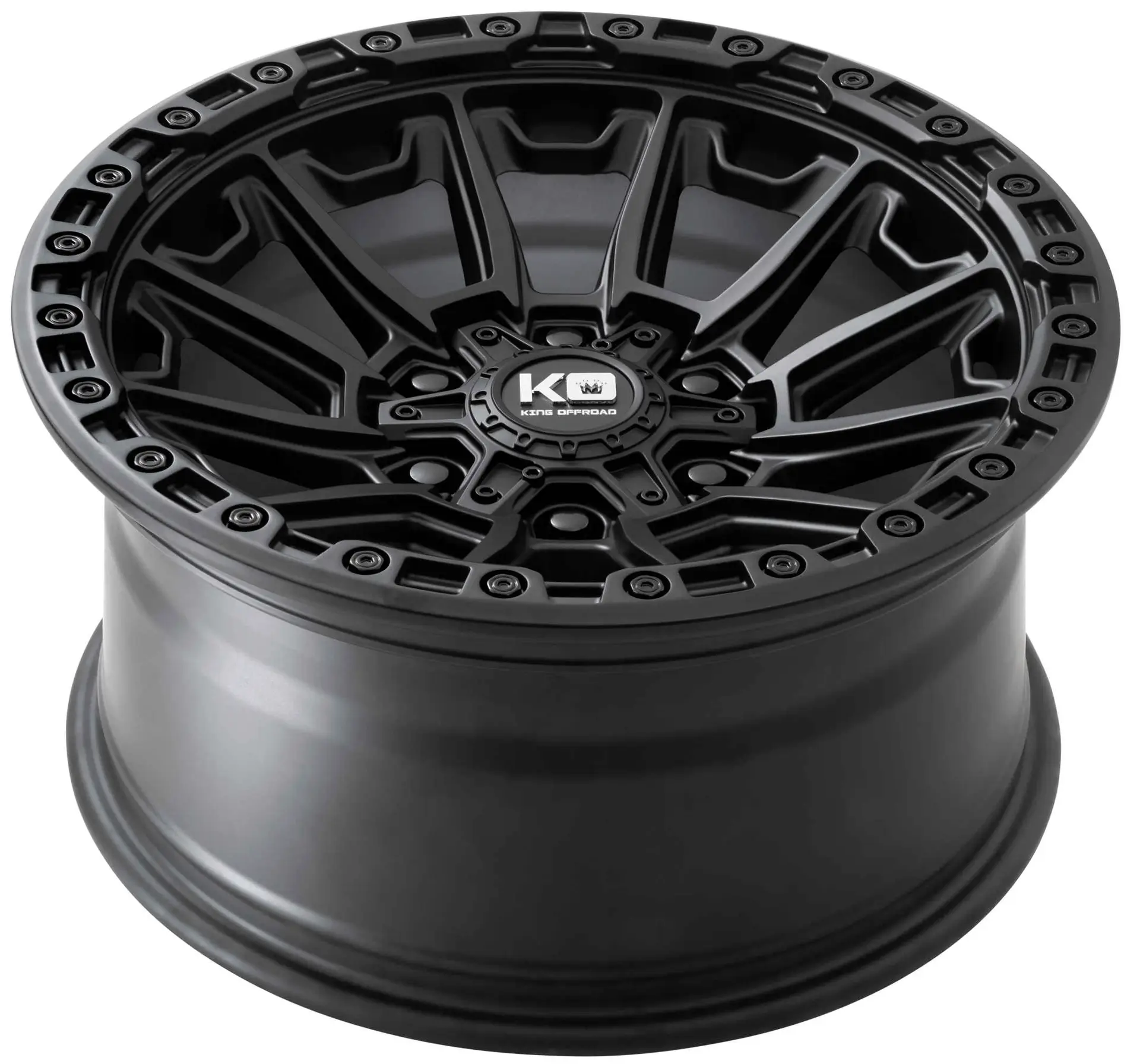 King Wheels WARRIOR Satin Black alloy wheel | Discount Tyres Brisbane