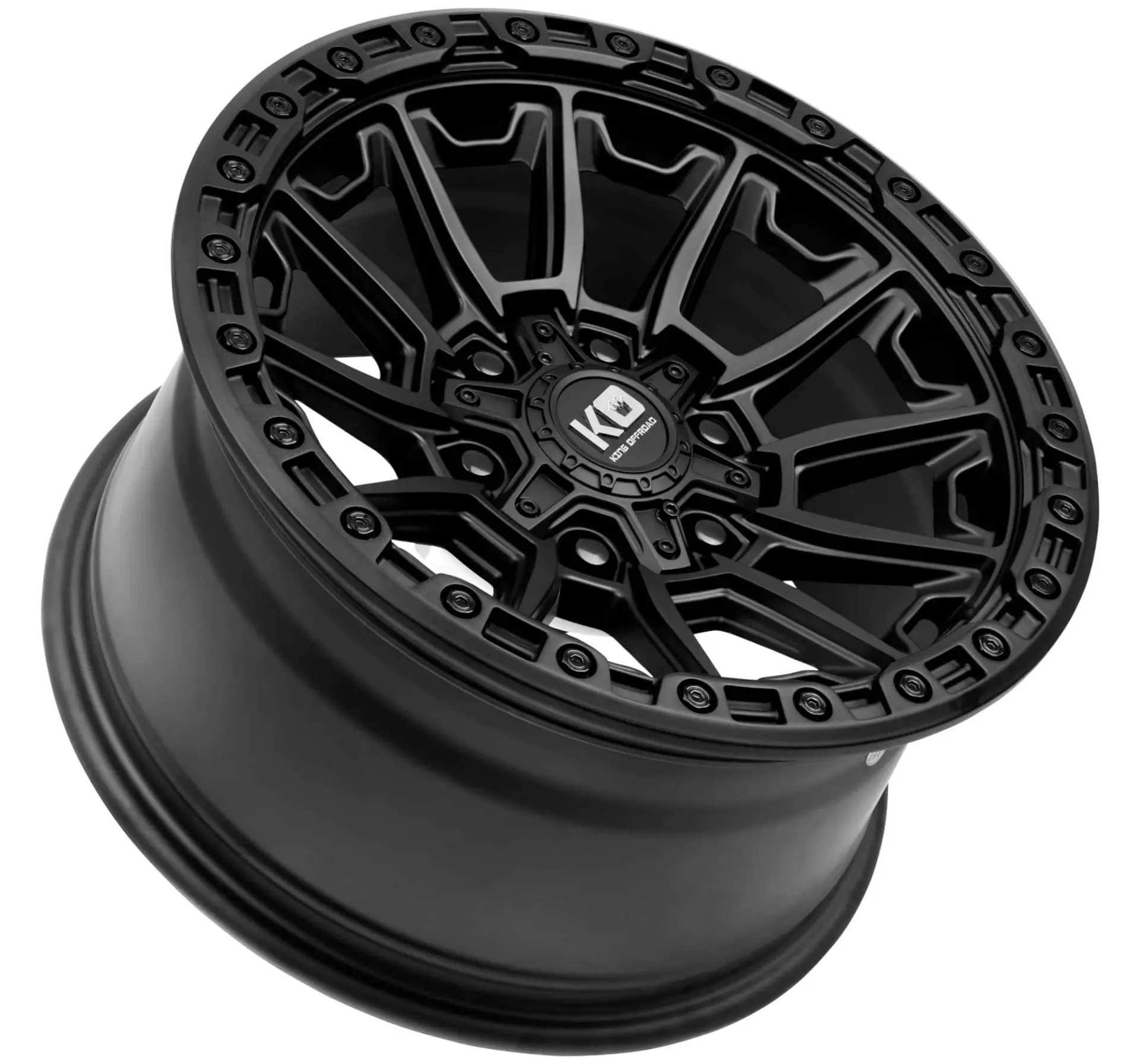 King Wheels WARRIOR Satin Black alloy wheel | Discount Tyres Brisbane